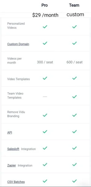 Vidu io Pricing Plans 
