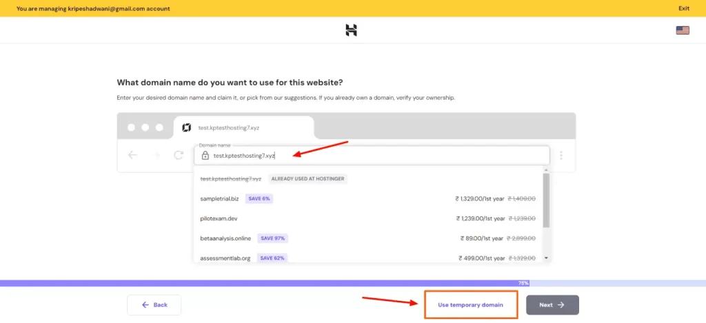  Choose a Hosting Plan and Connect Domain